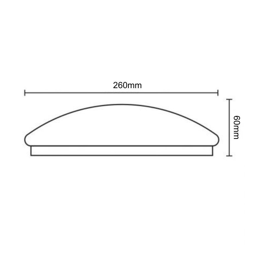 LED lubinis šviestuvas su jutikliu OPAL LED/12W/230V 4000K