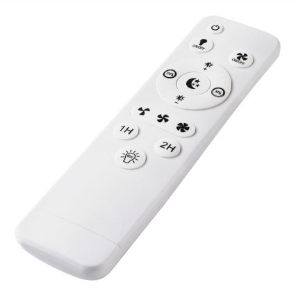 LED Pritemdomas lubinis šviestuvas su ventiliatoriumi APOLLO LED/38W/230V juoda + nuotolinio valdymo pultas