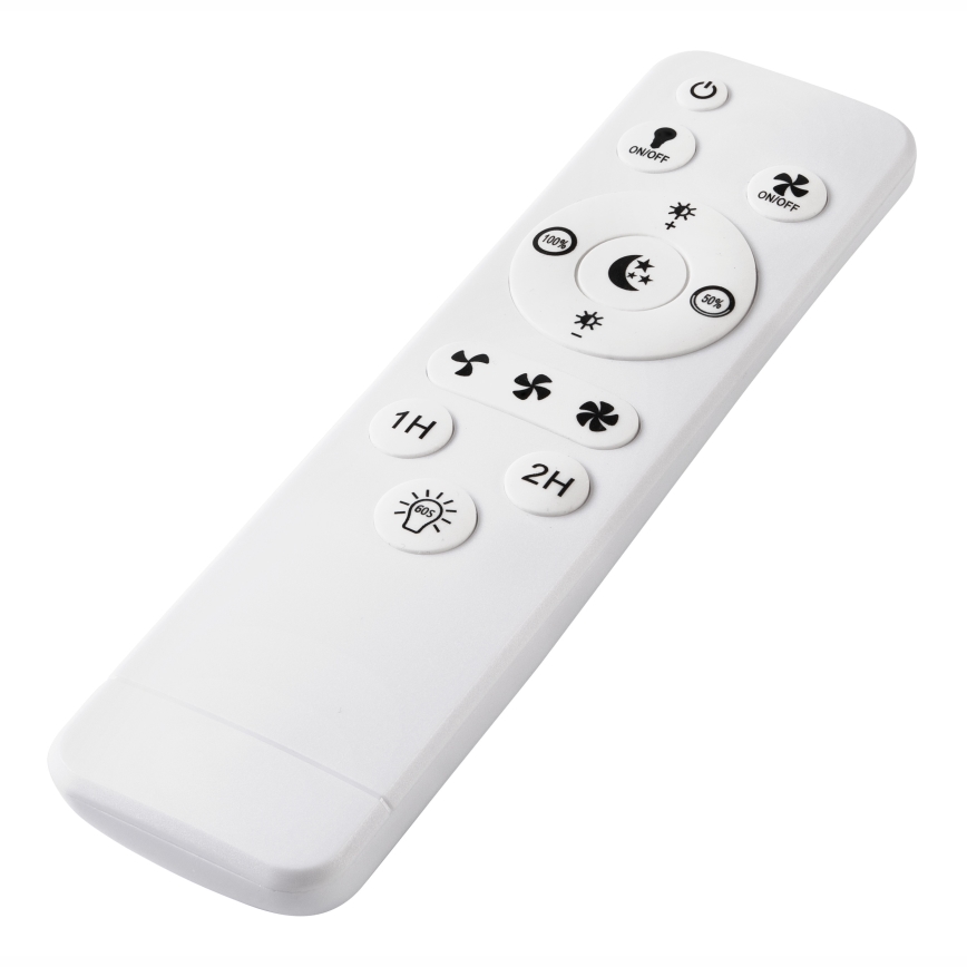 LED Pritemdomas lubinis šviestuvas su ventiliatoriumi APOLLO LED/38W/230V juoda + nuotolinio valdymo pultas