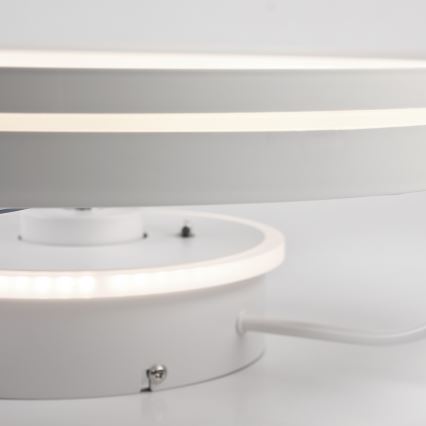 LED Pritemdomas lubinis šviestuvas su ventiliatoriumi FARGO LED/37W/230V baltas + nuotolinio valdymo pultas