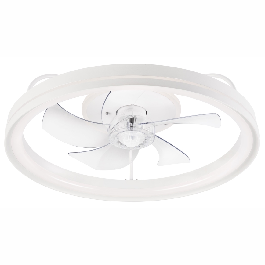 LED Pritemdomas lubinis šviestuvas su ventiliatoriumi FARGO LED/37W/230V baltas + nuotolinio valdymo pultas