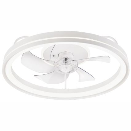 LED Pritemdomas lubinis šviestuvas su ventiliatoriumi FARGO LED/37W/230V baltas + nuotolinio valdymo pultas