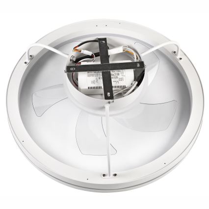 LED Pritemdomas lubinis šviestuvas su ventiliatoriumi FARGO LED/37W/230V baltas + nuotolinio valdymo pultas