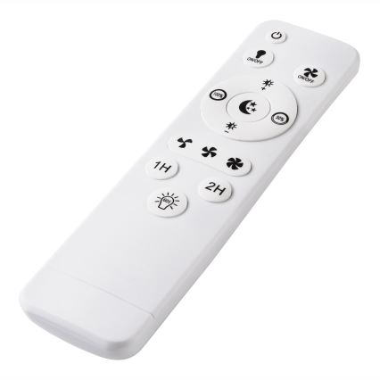 LED Pritemdomas lubinis šviestuvas su ventiliatoriumi FARGO LED/37W/230V juoda + nuotolinio valdymo pultas
