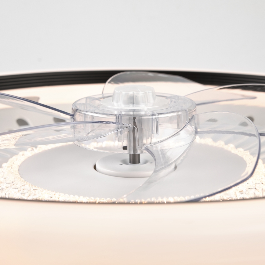 LED Pritemdomas lubinis šviestuvas su ventiliatoriumi GEMMA LED/37W/230V balta + nuotolinio valdymo pultas