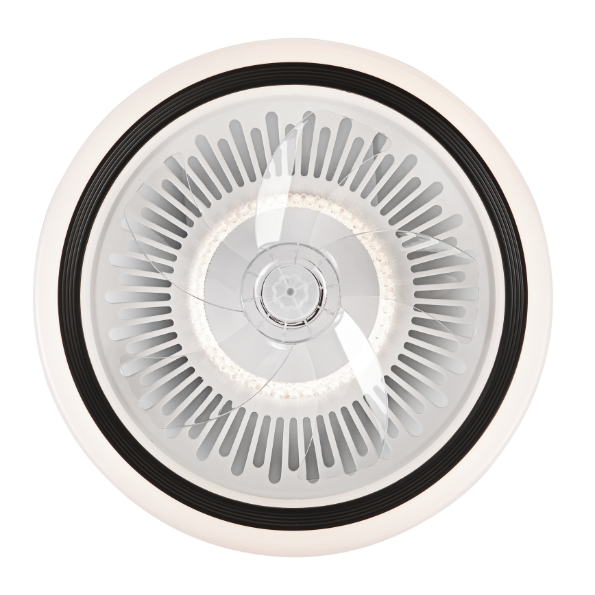 LED Pritemdomas lubinis šviestuvas su ventiliatoriumi GEMMA LED/37W/230V balta + nuotolinio valdymo pultas