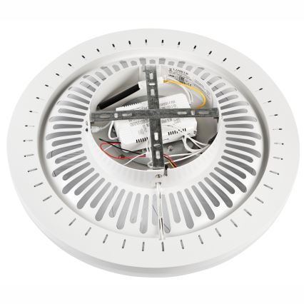 LED Pritemdomas lubinis šviestuvas su ventiliatoriumi GEMMA LED/37W/230V balta + nuotolinio valdymo pultas