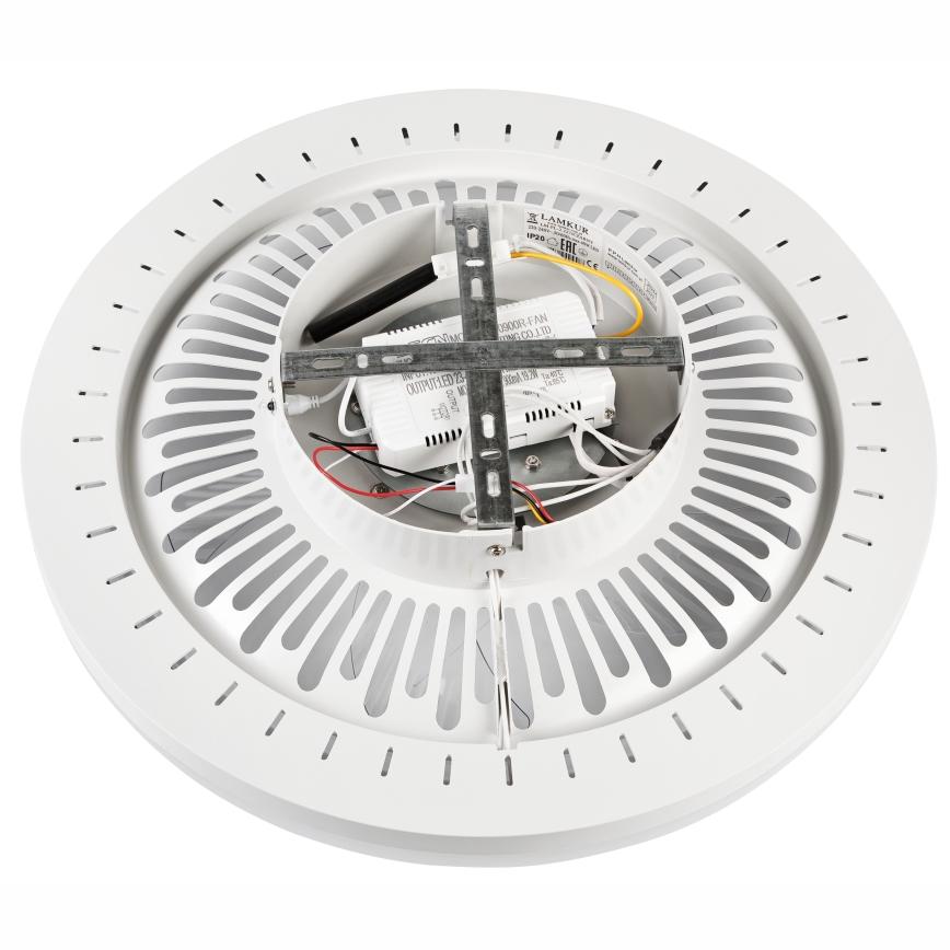 LED Pritemdomas lubinis šviestuvas su ventiliatoriumi GEMMA LED/37W/230V balta + nuotolinio valdymo pultas