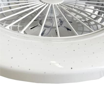 LED Pritemdomas lubinis šviestuvas su ventiliatoriumi STAR LED/48W/230V 3000-6500K + nuotolinio valdymo pultas