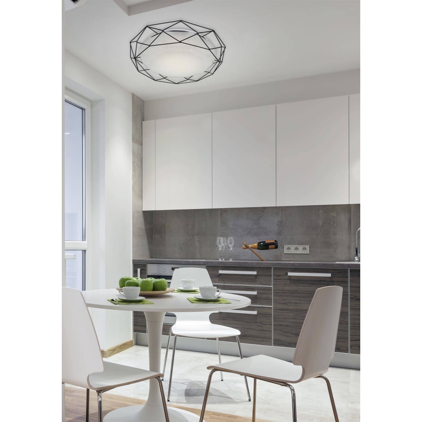 LED Lubinis šviestuvas SVEN LED/24/230V juodas