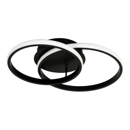 LED lubinis šviestuvas TITANO LED/12W/230V juodas