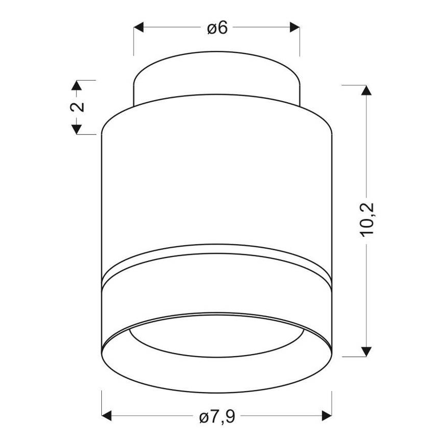 LED lubinis šviestuvas TUBA LED/12W/230V