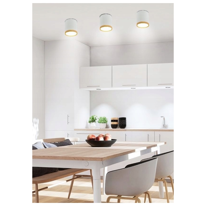 LED lubinis šviestuvas TUBA LED/5W/230V baltas/smėlio spalvos