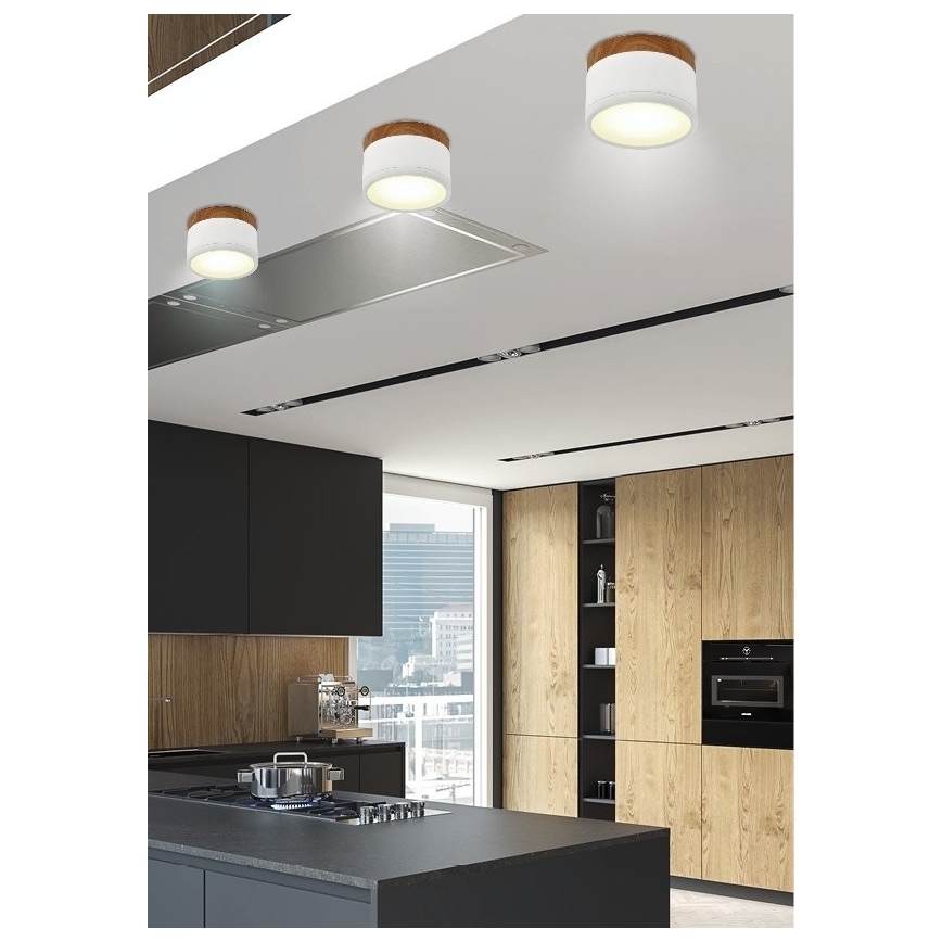 LED lubinis šviestuvas TUBA LED/9W/230V baltas/smėlio spalvos