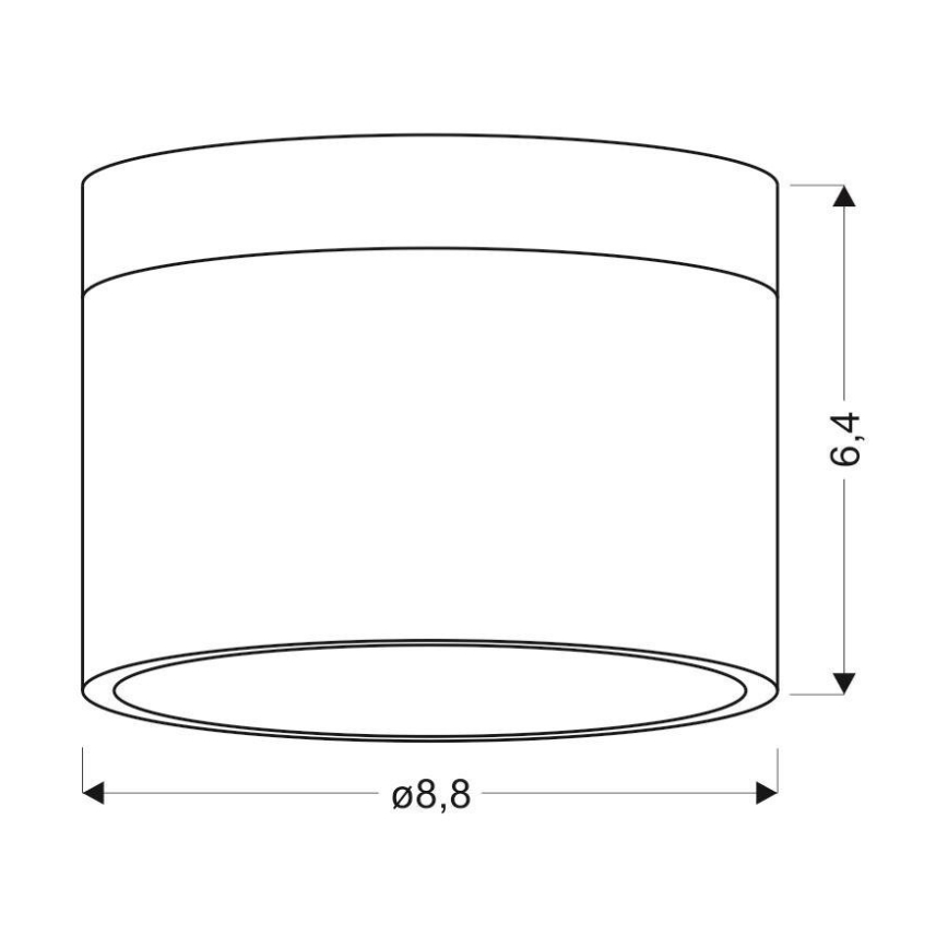LED lubinis šviestuvas TUBA LED/9W/230V baltas/smėlio spalvos