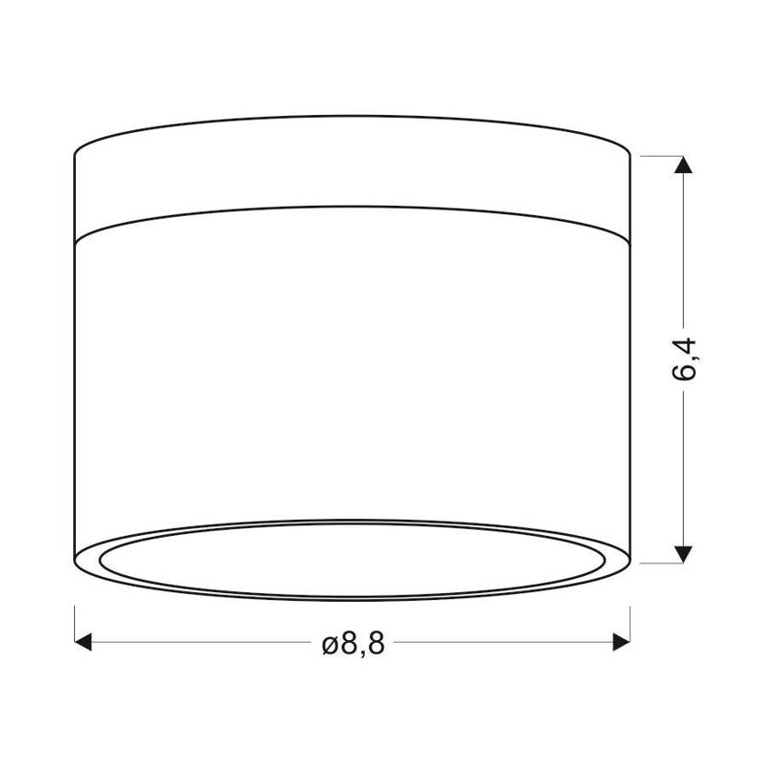 LED lubinis šviestuvas TUBA LED/9W/230V baltas/smėlio spalvos