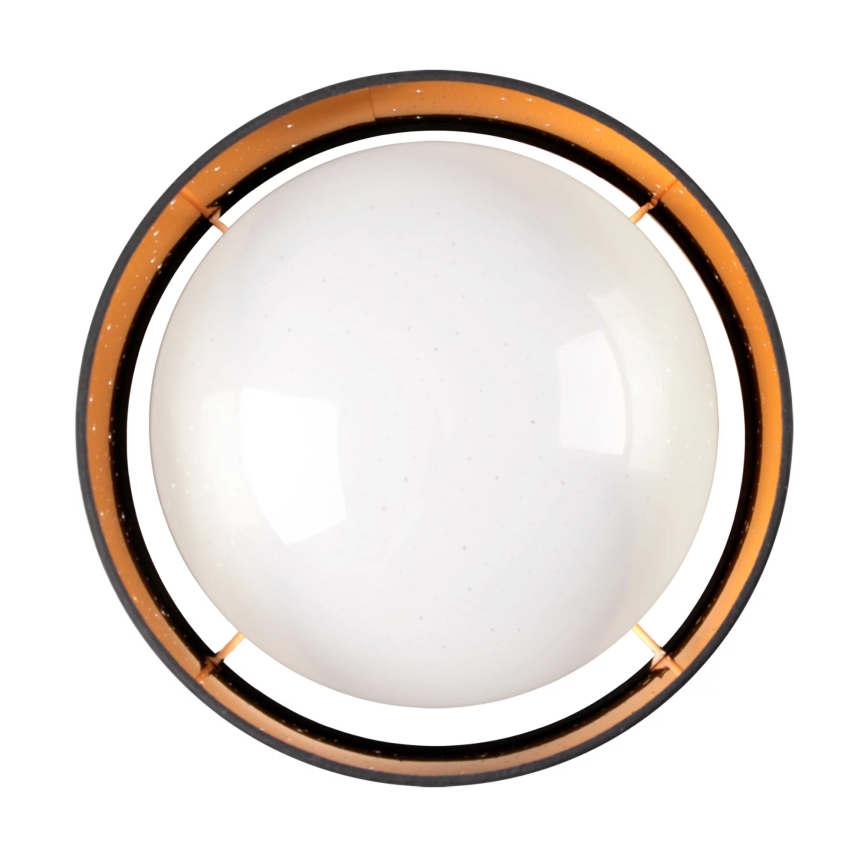 LED Lubinis šviestuvas TULUZA LED/18W/230V d. 32 cm juodos spalvos