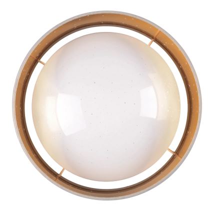 LED Lubinis šviestuvas TULUZA LED/18W/230V d. 32 cm rudos spalvos