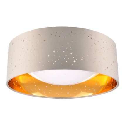 LED Lubinis šviestuvas TULUZA LED/18W/230V d. 32 cm rudos spalvos