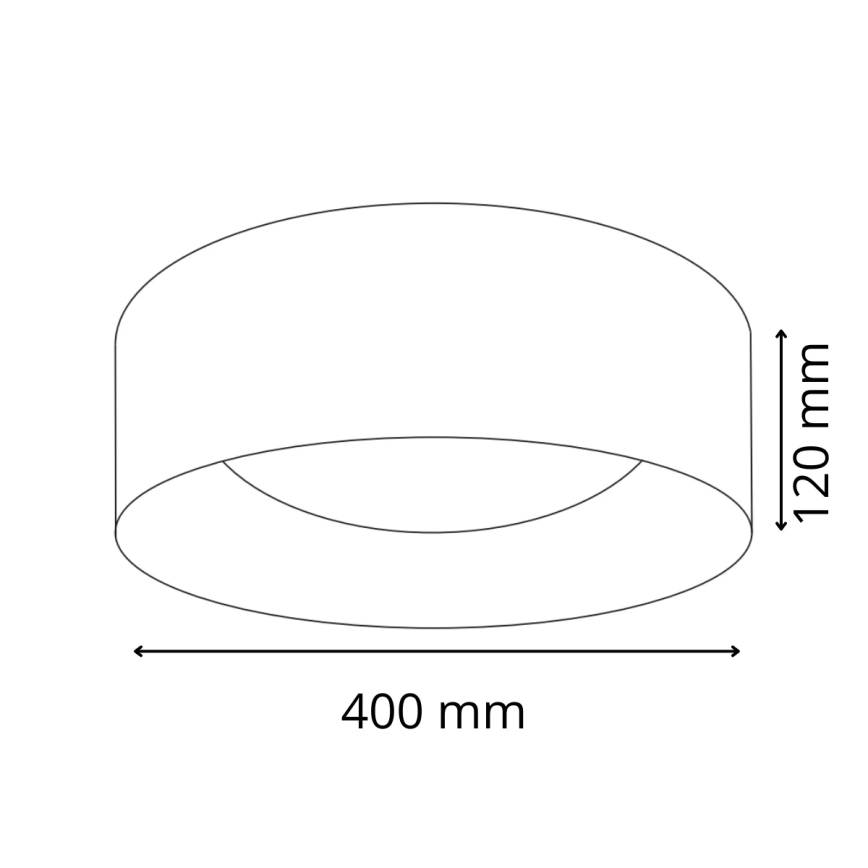LED Lubinis šviestuvas TULUZA LED/24W/230V d. 40 cm baltos spalvos