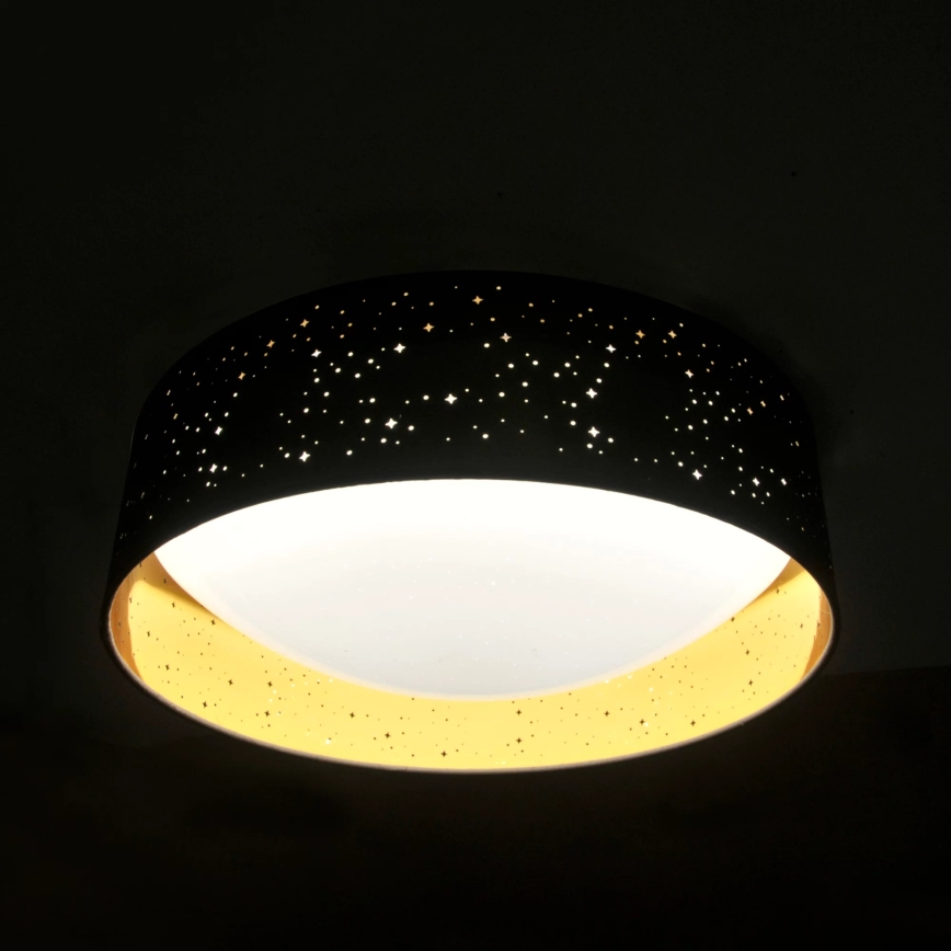 LED Lubinis šviestuvas TULUZA LED/24W/230V d. 40 cm juodos spalvos