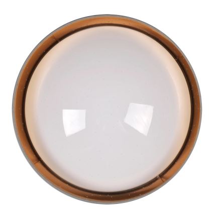 LED Lubinis šviestuvas TULUZA LED/24W/230V d. 40 cm rudos spalvos