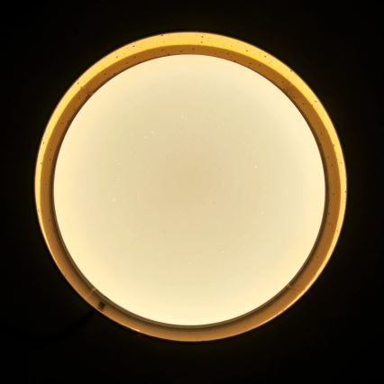 LED Lubinis šviestuvas TULUZA LED/24W/230V d. 40 cm rudos spalvos