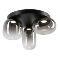 LED lubinis šviestuvas VASO LED/12W/230V diametras 42 cm juoda/dūminis