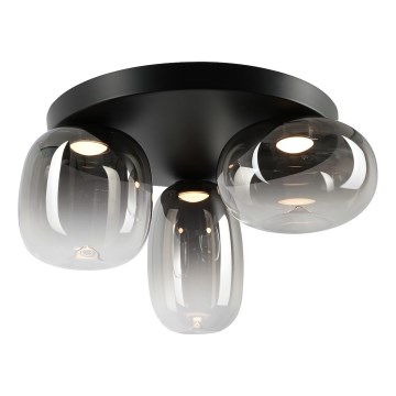 LED lubinis šviestuvas VASO LED/12W/230V diametras 42 cm juoda/dūminis