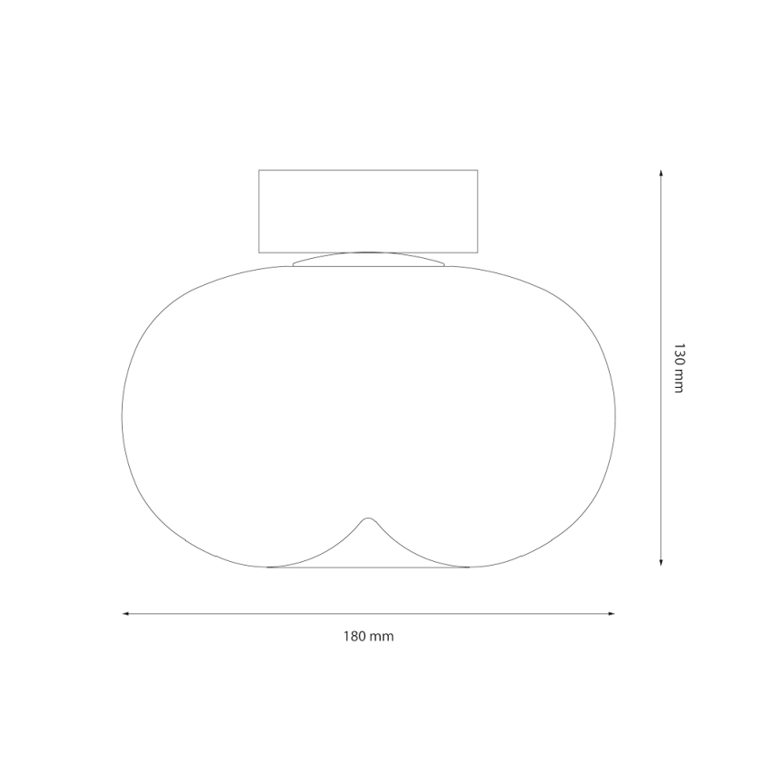 LED lubinis šviestuvas VASO LED/4W/230V diametras 18 cm dūminis
