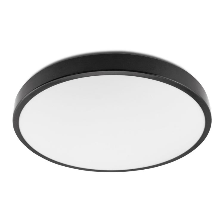 LED Lubinis šviestuvas ZOE LED/24W/230V IP44 juodas
