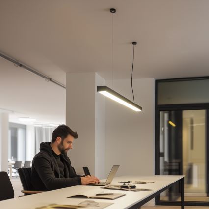 LED Lubinis tvirtinamas Pakabinamas šviestuvas CYNIDECO LED/30W/230V 4000K juoda