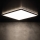 LED lubinis vonios šviestuvas AZPO LED/22W/230V 42x42 cm IP54 juoda