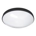 LED lubinis vonios šviestuvas CIRCLE LED/12W/230V 4000K diametras 25 cm IP44 juoda