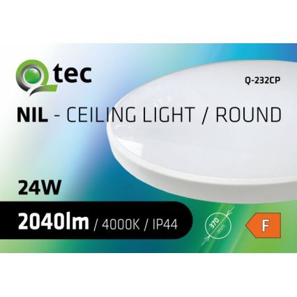 LED lubinis vonios šviestuvas CIRCLE LED/24W/230V 4000K diametras 37 cm IP44 balta