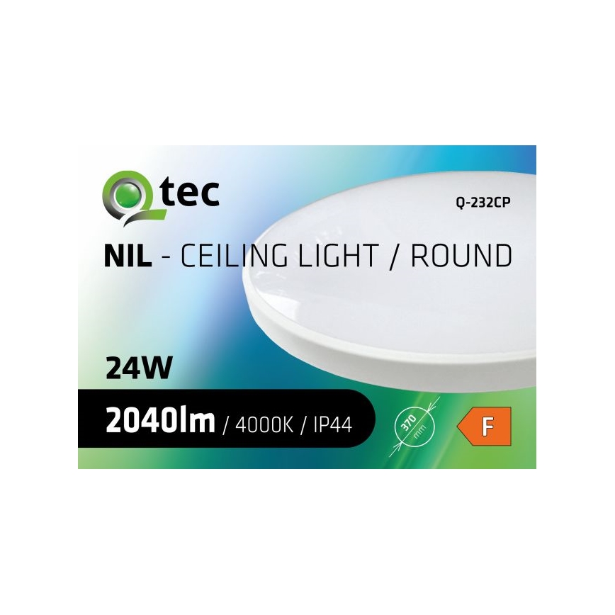 LED lubinis vonios šviestuvas CIRCLE LED/24W/230V 4000K diametras 37 cm IP44 balta