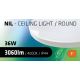 LED lubinis vonios šviestuvas CIRCLE LED/36W/230V 4000K diametras 45 cm IP44 balta