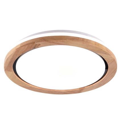 LED lubinis vonios šviestuvas DAREK LED/24W/230V diametras 39 cm IP44 ąžuolas