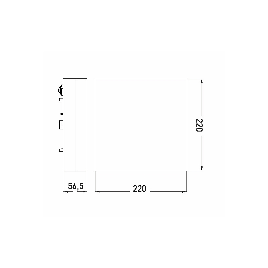 LED lubinis vonios šviestuvas LED/12W/230V 3000/4000/6000K 22x22 cm IP44