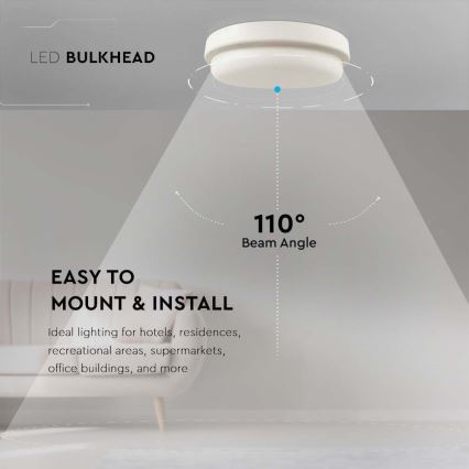 LED lubinis vonios šviestuvas LED/12W/230V 3000K IP54