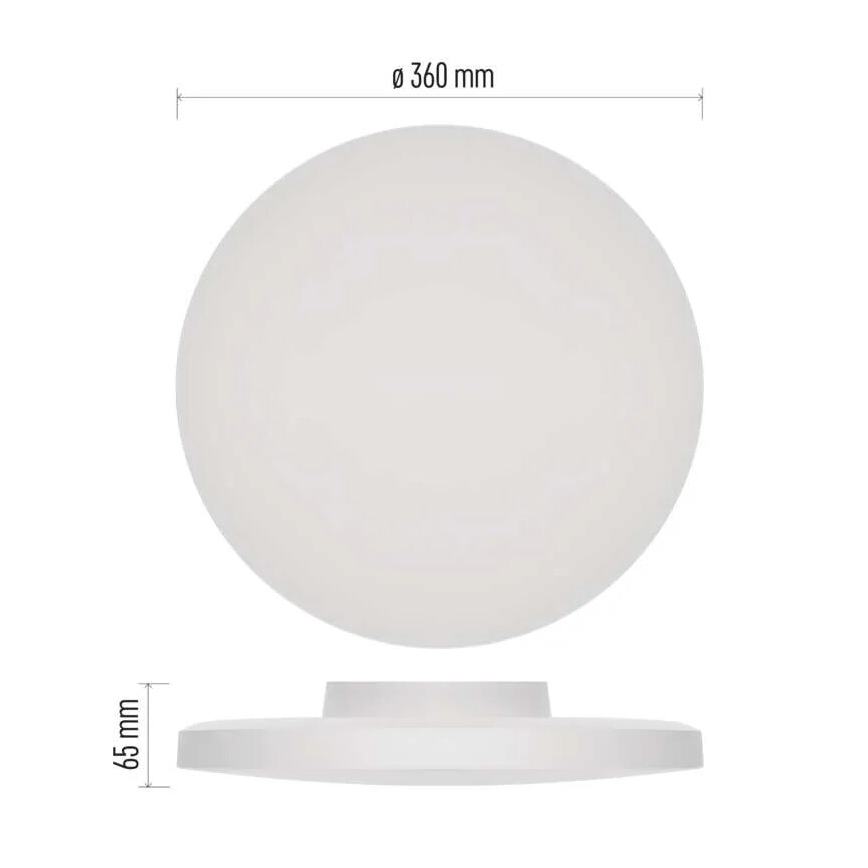 LED lubinis vonios šviestuvas LED/18W/230V 3000/4000/5700K IP55 balta