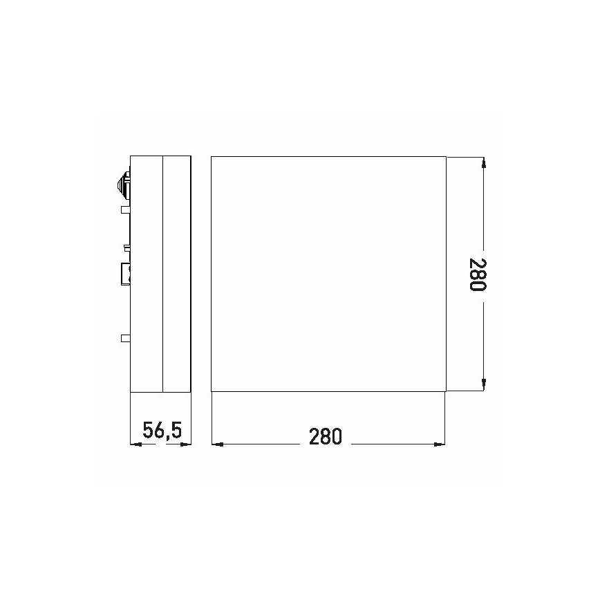LED lubinis vonios šviestuvas LED/18W/230V 3000/4000/6000K 28x28 cm IP44