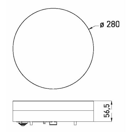 LED lubinis vonios šviestuvas LED/18W/230V 3000/4000/6000K diametras 28 cm IP44