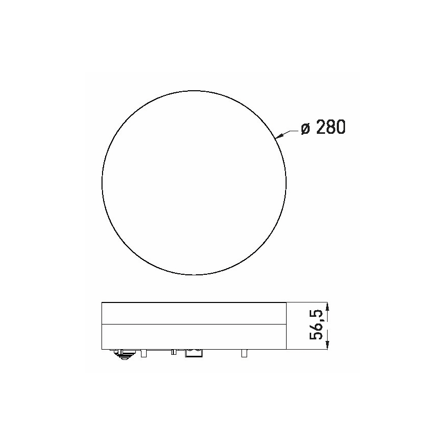 LED lubinis vonios šviestuvas LED/18W/230V 3000/4000/6000K diametras 28 cm IP44