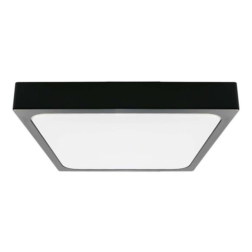LED lubinis vonios šviestuvas LED/30W/230V 3000K IP44 42x42 cm juoda