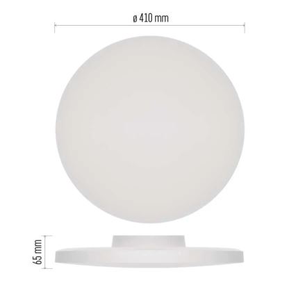 LED lubinis vonios šviestuvas LED/32W/230V 3000/4000/5700K IP55 balta