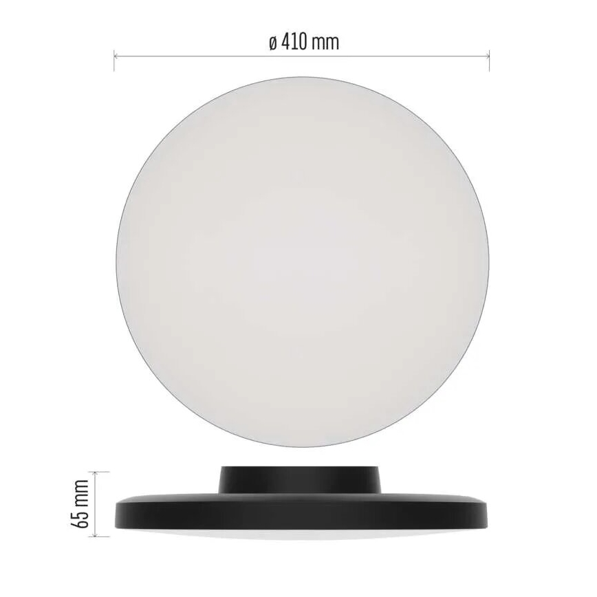 LED lubinis vonios šviestuvas LED/32W/230V 3000/4000/5700K IP55 juoda