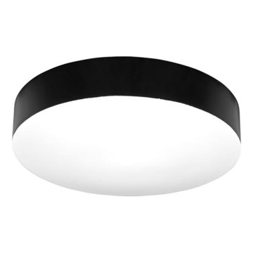 LED lubinis vonios šviestuvas MAKARON LED/24W/230V 3000/4000/6000K diametras 30 cm IP44 juoda