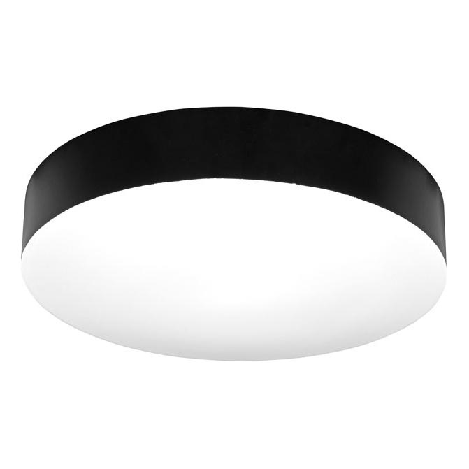 LED lubinis vonios šviestuvas MAKARON LED/50W/230V 3000/4000/6000K diametras 50 cm IP44 juoda
