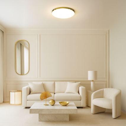 LED lubinis vonios šviestuvas MAYA LED/15W/230V diametras 33 cm IP44 auksas